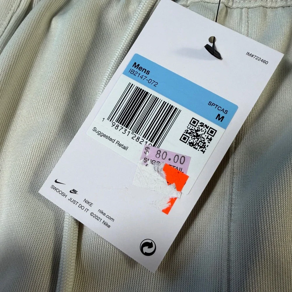 NEW Nike Air Mens Track Pants Bone Straight Leg Size M Sweatpants